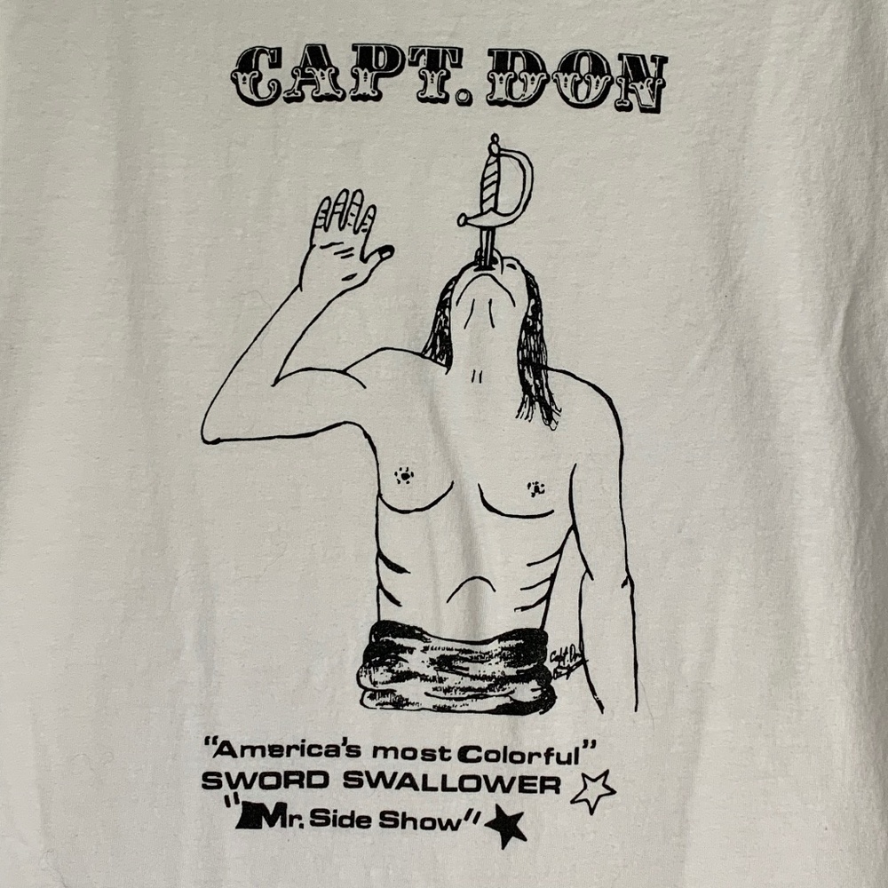 Capt. Don Leslie Sword Swallower. Side Show.